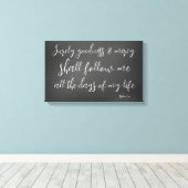 Psalm 23 De Heer is mijn Bijbelverse Shepherd Canvas Afdruk (Insitu (Houten vloer))