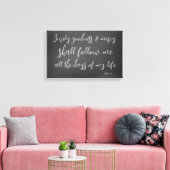 Psalm 23 De Heer is mijn Bijbelverse Shepherd Canvas Afdruk (Insitu (Woonkamer))