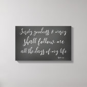 Psalm 23 De Heer is mijn Bijbelverse Shepherd Canvas Afdruk (Voorkant)