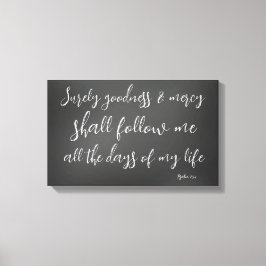 Psalm 23 De Heer is mijn Bijbelverse Shepherd Canvas Afdruk