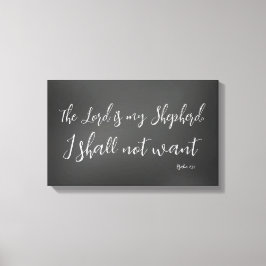 Psalm 23 De Heer is mijn Bijbelverse Shepherd Canvas Afdruk
