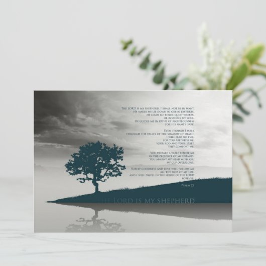 Psalm 23 De Heer is mijn Briefkaart in Shepperd (Staand voorkant)