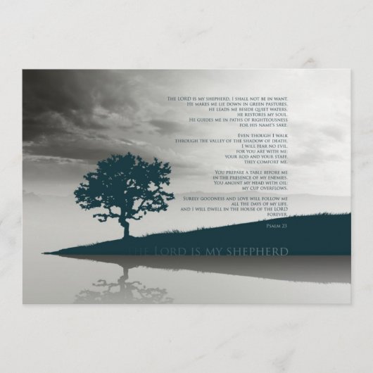 Psalm 23 De Heer is mijn Briefkaart in Shepperd (Voorkant)