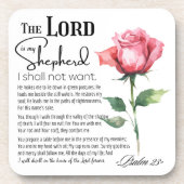 Psalm 23 De Heer is mijn Herder Bier Onderzetter (Voorkant)