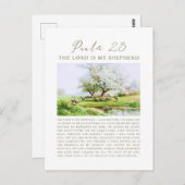 Psalm 23: De Heer is mijn Herder Briefkaart (Voorkant / Achterkant)