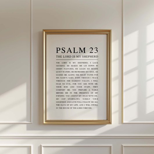 Psalm 23: De Heer is mijn Herder Briefkaart