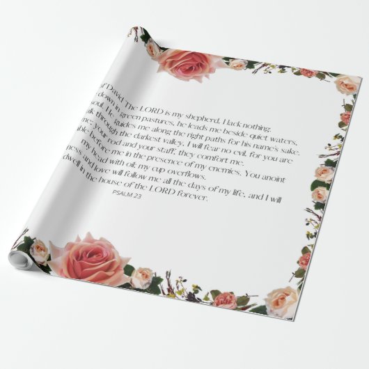 Psalm 23: De Heer is mijn herder Cadeaupapier (Uitgerold)