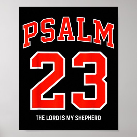 Psalm 23 De Heer Is Mijn Herder Christelijk Voetba Poster (Voorkant)