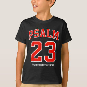 Psalm 23 De Heer Is Mijn Herder Christelijk Voetba T-shirt
