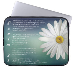 Psalm 23 - DE HEER is mijn herder Christelijke cad Laptop Sleeve