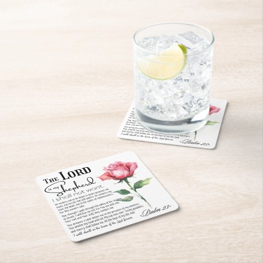 Psalm 23 De Heer is mijn Herder Kartonnen Onderzetters (Insitu)