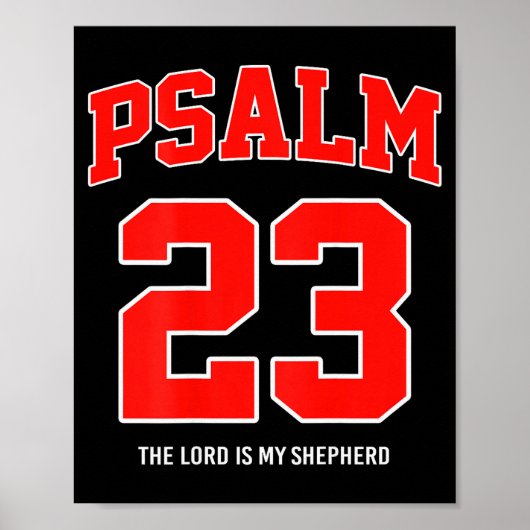 Psalm 23 De Heer Is Mijn Herder (op achterzijde)  Poster (Voorkant)