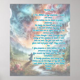 Psalm 23 De Heer is mijn herder Poster