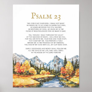 Psalm 23 De Heer is mijn Herder Poster