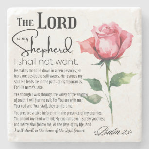 Psalm 23 De Heer is mijn Herder Stenen Onderzetter
