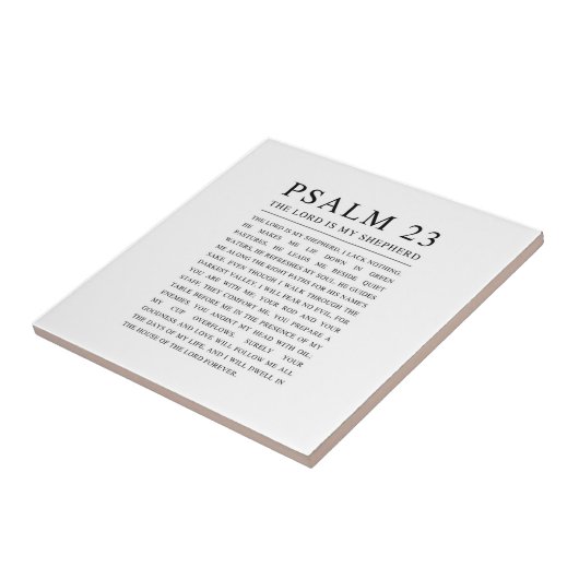 Psalm 23: De Heer is mijn Herder Tegeltje (Zijkant)