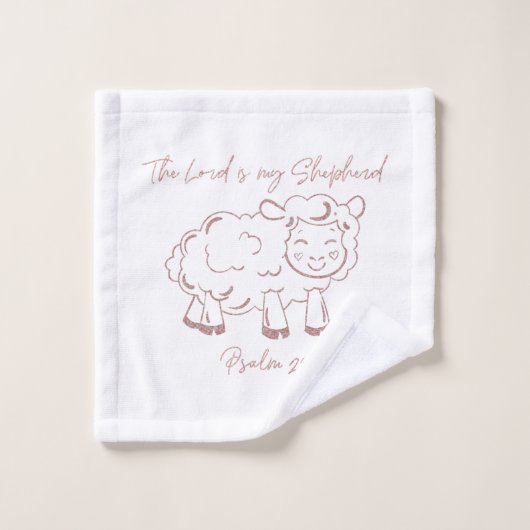 Psalm 23 De Heer is mijn Herder Verse Bad Handdoek (Wasdoekje)