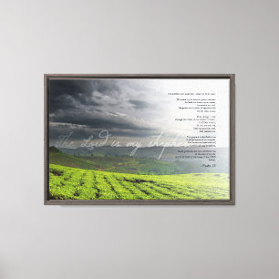 Psalm 23 De Heer Is Mijn Herder Wijngaard Kunst Canvas Afdruk