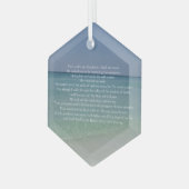 Psalm 23 De Heer is mijn herderkerst in Shepherd Glas Ornament (Voorkant links)