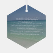 Psalm 23 De Heer is mijn herderkerst in Shepherd Glas Ornament (Achterkant)