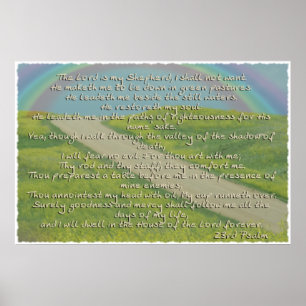 Psalm 23 De Heer is mijn POSTER van Sheperd BIBLE