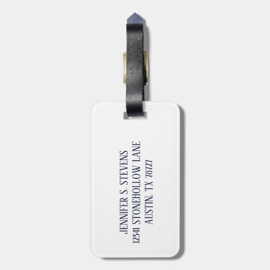 Psalm 23 De Heer is mijn Shepherd Beauful Beach Bagagelabel (Achterkant verticaal)