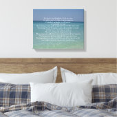 Psalm 23 De Heer is mijn Shepherd Beauful Beach Canvas Afdruk (Insitu (Slaapkamer))
