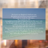 Psalm 23 De Heer is mijn Shepherd Beauful Beach Raamsticker (Vel 2)