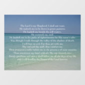 Psalm 23 De Heer is mijn Shepherd Beauful Beach Raamsticker (Vel)