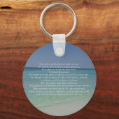 Psalm 23 De Heer is mijn Shepherd Beauful Beach Sleutelhanger (Voorkant)
