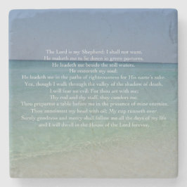 Psalm 23 De Heer is mijn Shepherd Beauful Beach Stenen Onderzetter