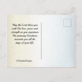 Psalm 23 De Heer is mijn Shepherd, Bijbelverse Briefkaart (Achterkant)