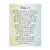 Psalm 23 De Heer is mijn Shepherd, Bijbelverse