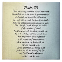 Psalm 23 De Heer is mijn Shepherd, Bijbelverse