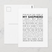 Psalm 23 De Heer is mijn Shepherd Briefkaart (Voorkant / Achterkant)