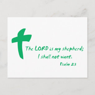 Psalm 23: De Heer is mijn Shepherd Briefkaart