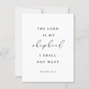 Psalm 23 De Heer is mijn Shepherd Briefkaart