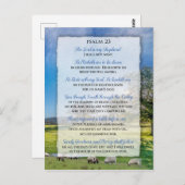 Psalm 23 - De Heer is mijn Shepherd Briefkaart (Voorkant / Achterkant)