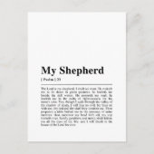 Psalm 23 De Heer is mijn Shepherd Briefkaart (Voorkant)