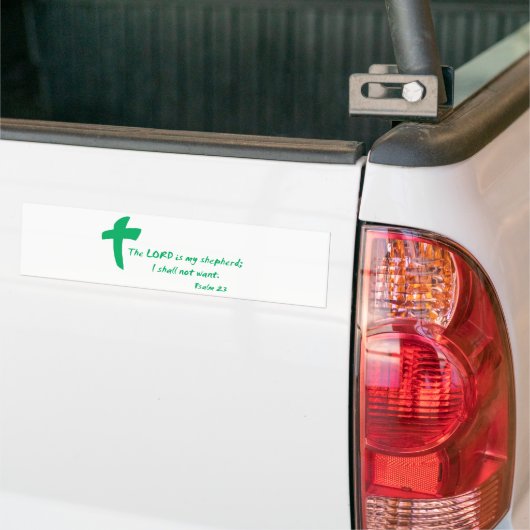Psalm 23: De Heer is mijn Shepherd Bumpersticker (Op Truck)