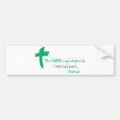 Psalm 23: De Heer is mijn Shepherd Bumpersticker (Voorkant)