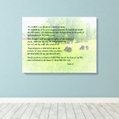 Psalm 23 De Heer is mijn Shepherd Canvas Afdruk (Insitu (Houten vloer))