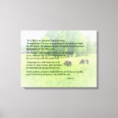 Psalm 23 De Heer is mijn Shepherd Canvas Afdruk (Voorkant)