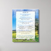 Psalm 23 - De Heer is mijn Shepherd Canvas Afdruk (Voorkant)