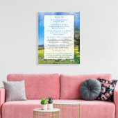 Psalm 23 - De Heer is mijn Shepherd Canvas Afdruk (Insitu (Woonkamer))