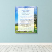 Psalm 23 - De Heer is mijn Shepherd Canvas Afdruk (Insitu (Houten vloer))