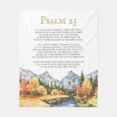 Psalm 23 De Heer is mijn Shepherd Fleece Deken (Voorkant)