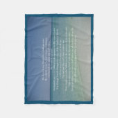 Psalm 23 De Heer is Mijn Shepherd Fleece Deken (Voorkant)