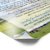 Psalm 23 - De Heer is mijn Shepherd Foto Afdruk (Hoek)