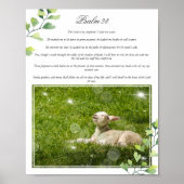 Psalm 23 De Heer is mijn Shepherd Foto Poster (Voorkant)